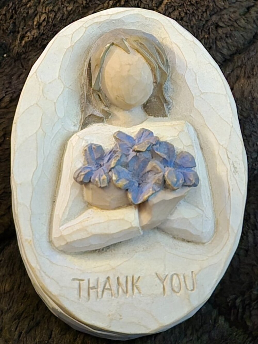 2005 Willow Tree Thank You Keepsake Trinket Box by Demdaco/Susan Lordi GUC